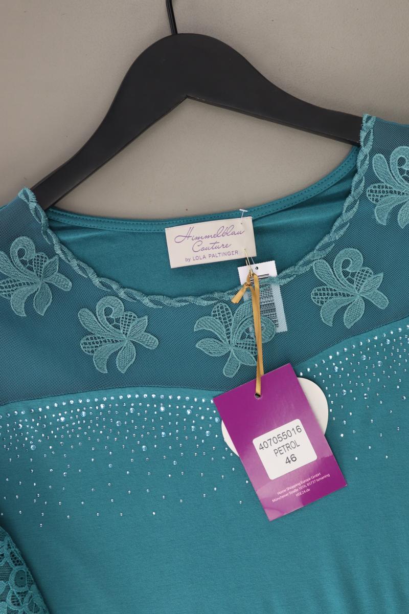 Himmelblau Shirt Petrol Gr. 46 neu mit Etikett Kurzarm aus Viskose