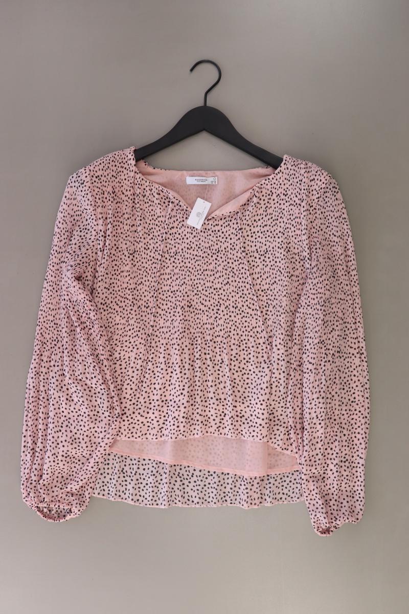 Reserved Langarmbluse Gr. 38 gepunktet rosa aus Polyester