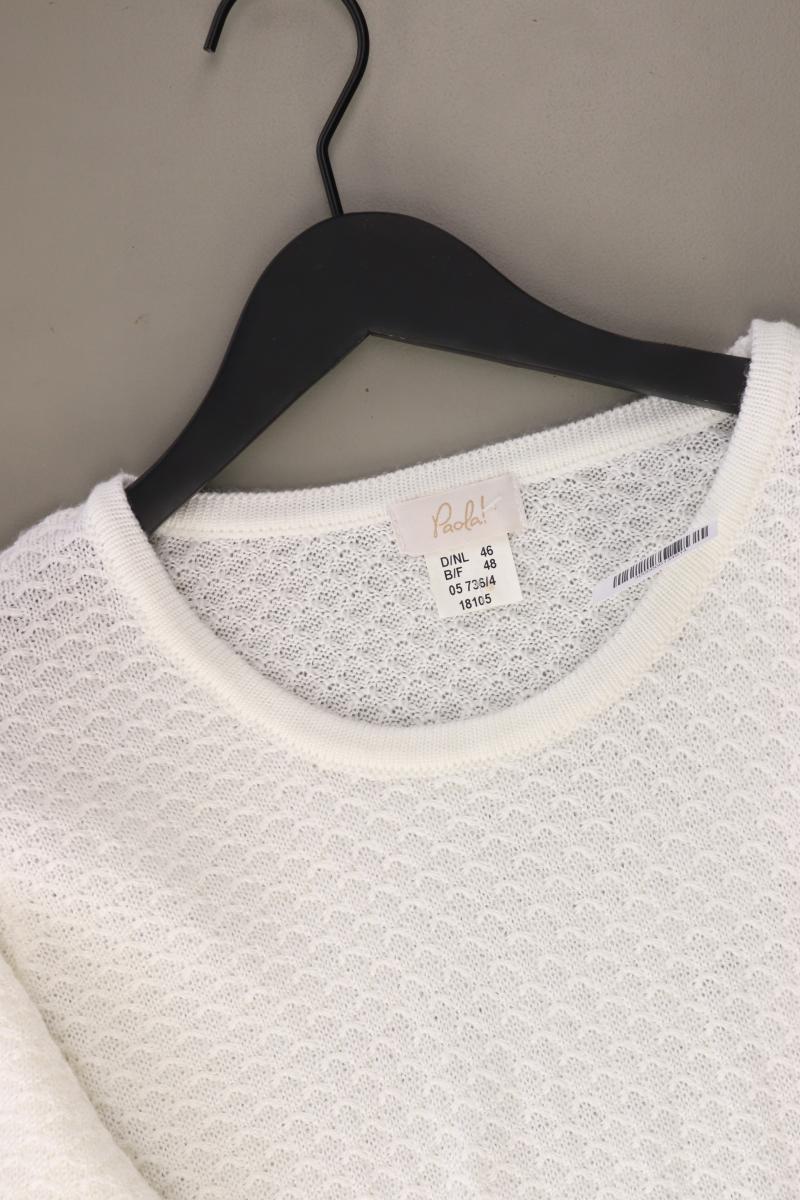 Paola Feinstrickpullover Gr. 46 creme aus Polyacryl