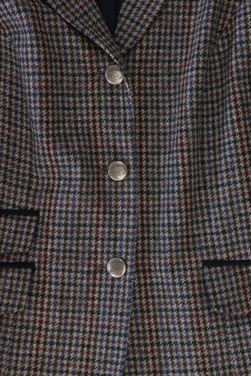 Mona Wollblazer Gr. 46 kariert grau aus Schurwolle