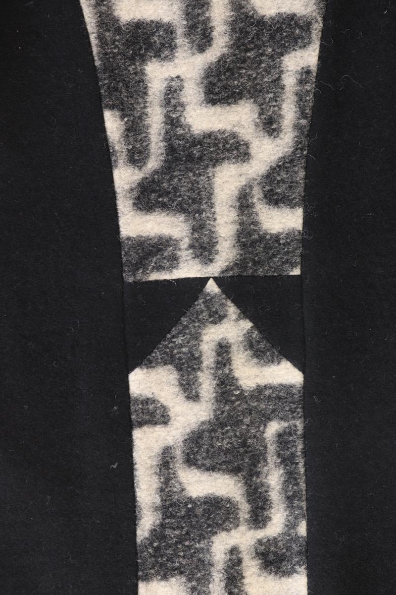 Clements Ribeiro Wollkleid Gr. S Kurzarm schwarz