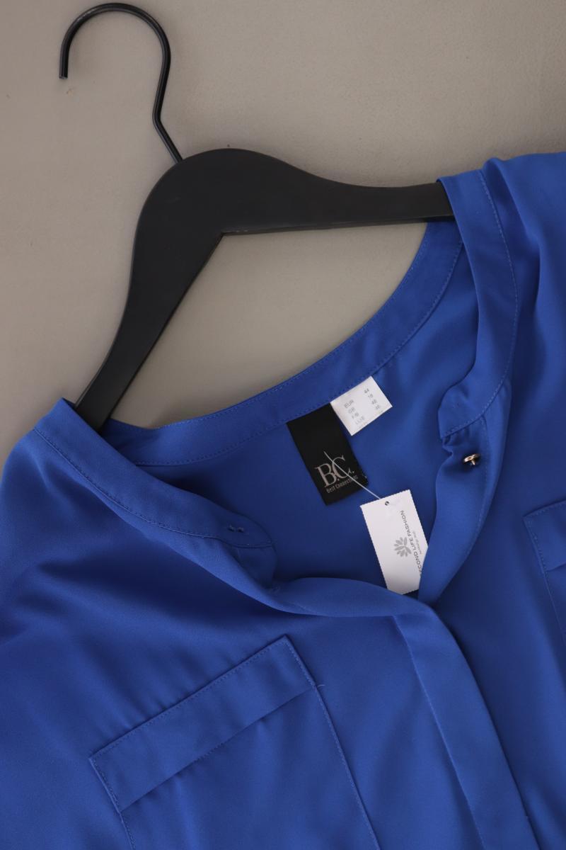 BC Best Connections Kurzarmbluse Gr. 44 blau aus Polyester