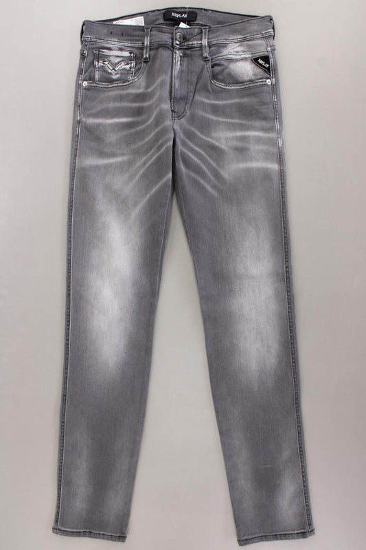 Replay Skinny Jeans für Herren Gr. W31/L32 neuwertig grau aus Baumwolle