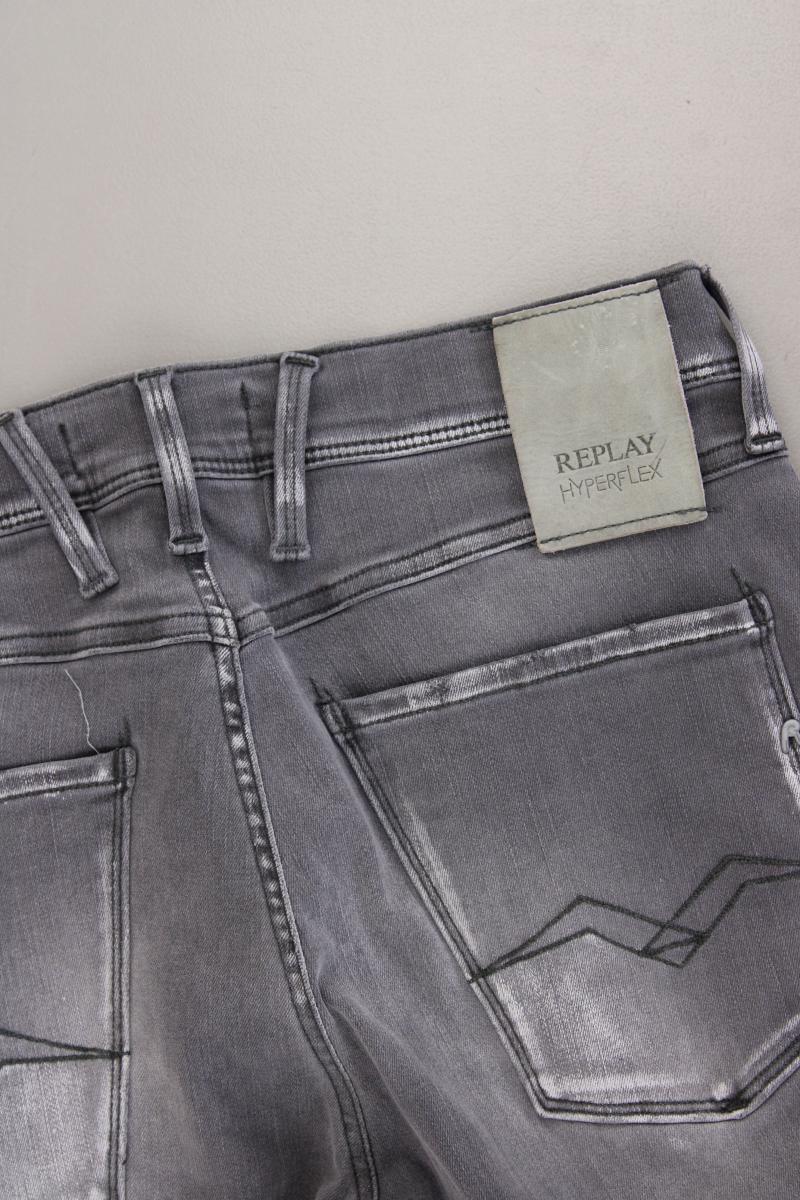 Replay Skinny Jeans für Herren Gr. W31/L32 neuwertig grau aus Baumwolle