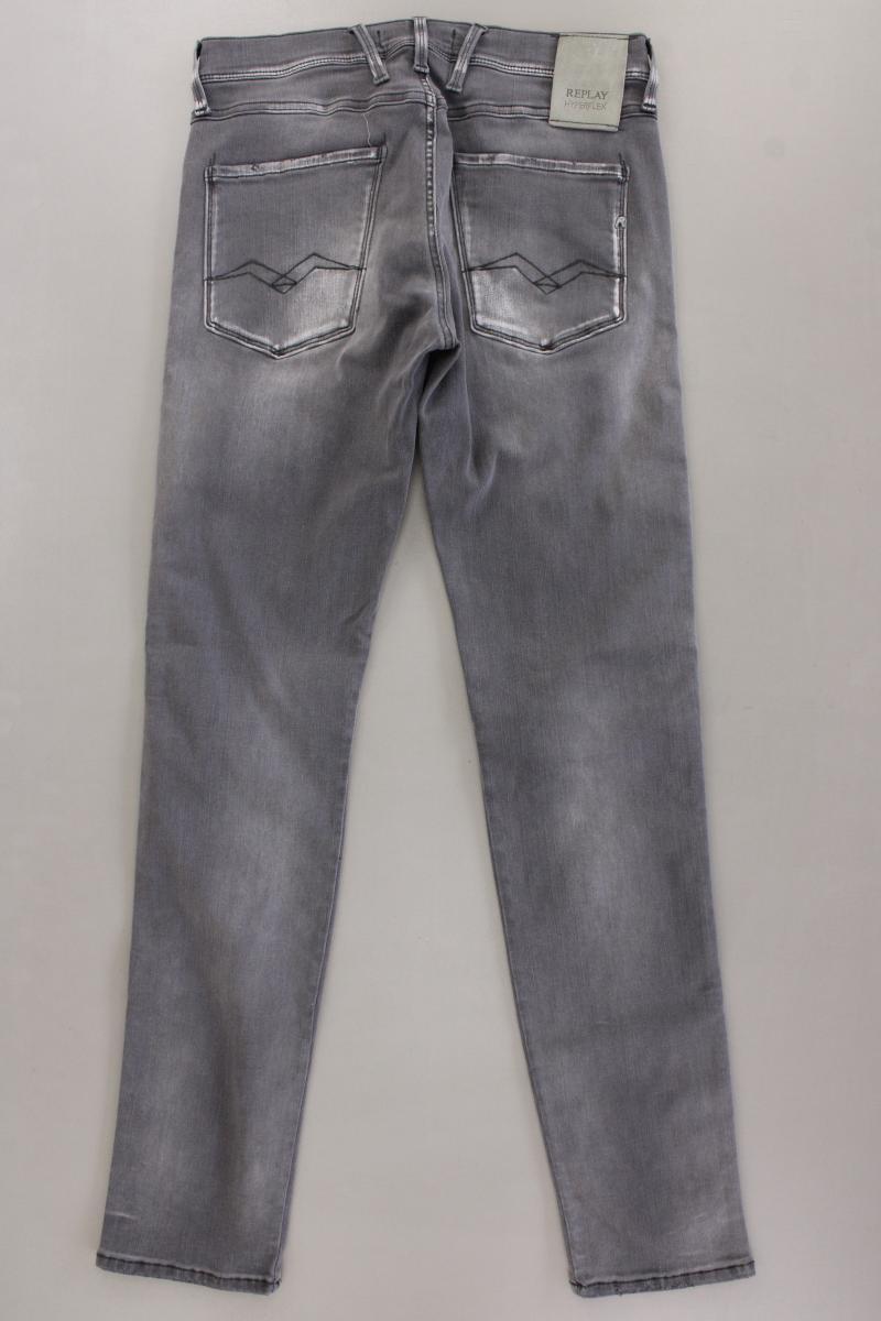 Replay Skinny Jeans für Herren Gr. W31/L32 neuwertig grau aus Baumwolle