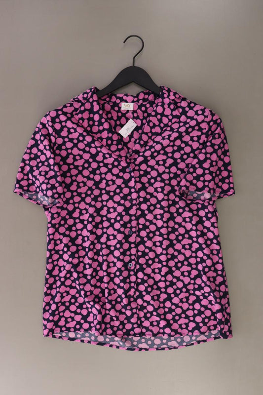 VA Milano Bluse mit Wolkenmuster Gr. L Kurzarm pink