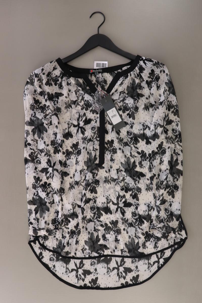 Street One Langarmbluse Gr. 38 mit Blumenmuster neu mit Etikett grau