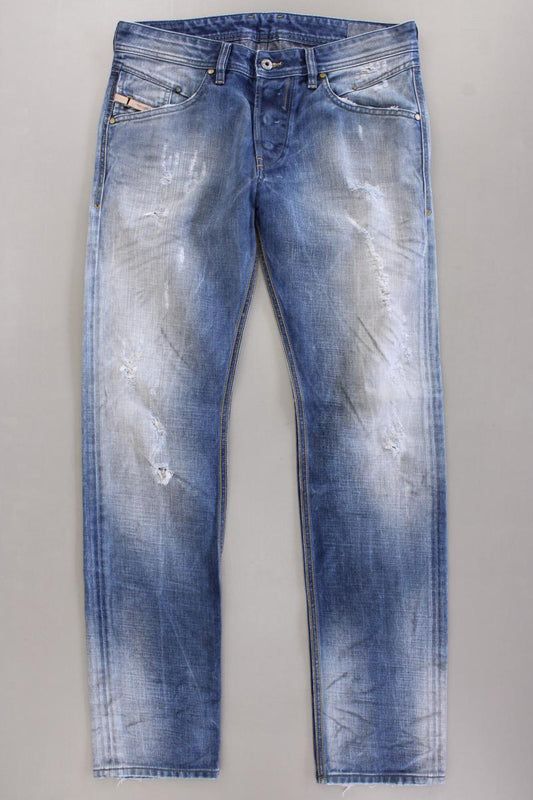 Diesel Straight Jeans für Herren Gr. W31/L32 blau aus Baumwolle