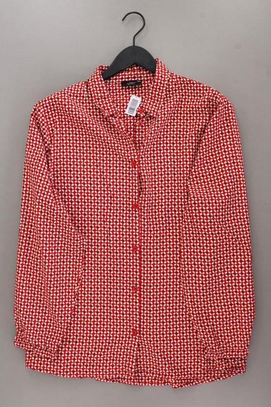 Gina Benotti Bluse Gr. 48/50 geometrisches Muster Langarm rot