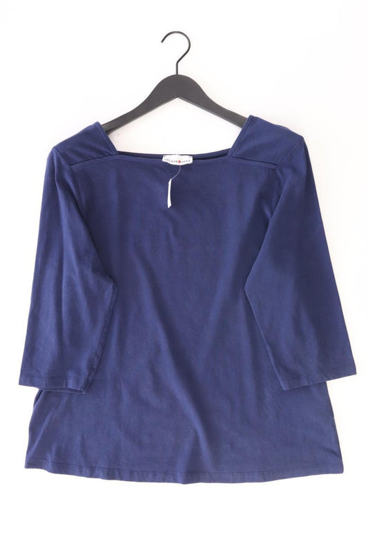 Helena Vera Oversize-Shirt Gr. 46 3/4 Ärmel blau aus Baumwolle