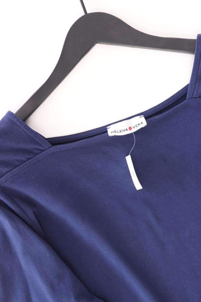 Helena Vera Oversize-Shirt Gr. 46 3/4 Ärmel blau aus Baumwolle