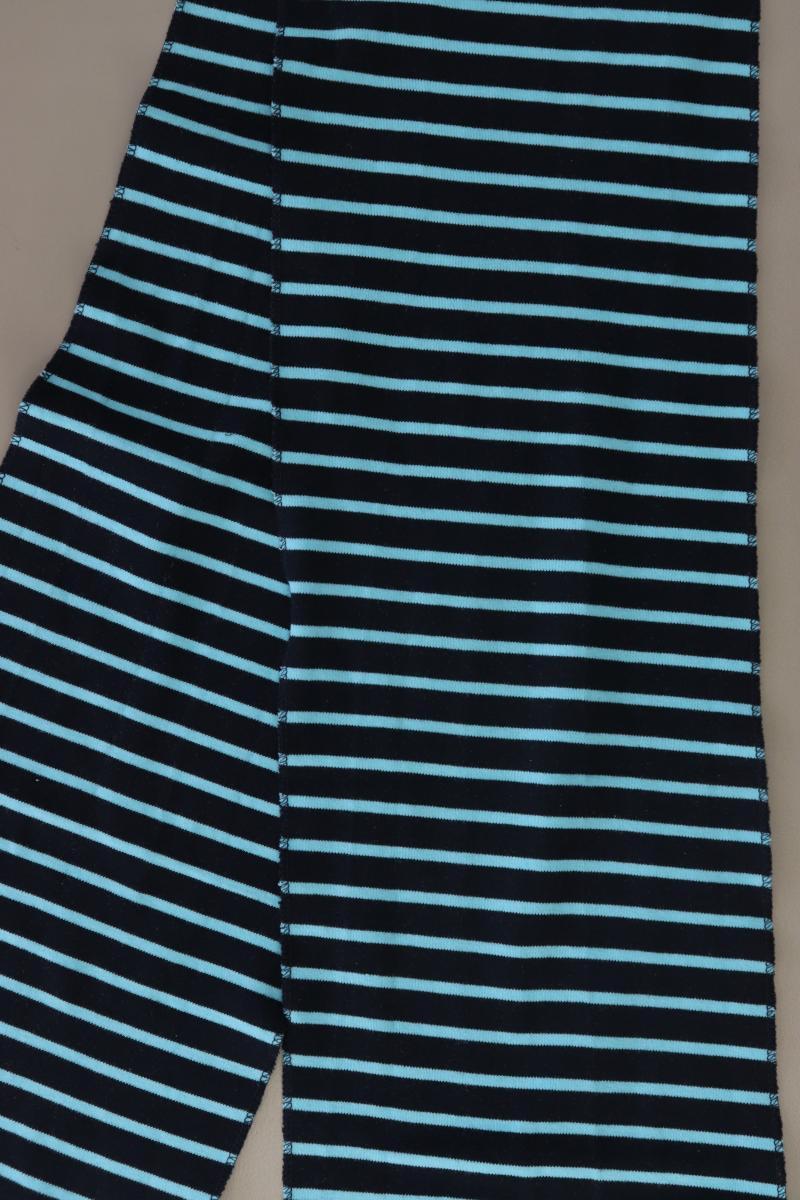 Schal gestreift blau