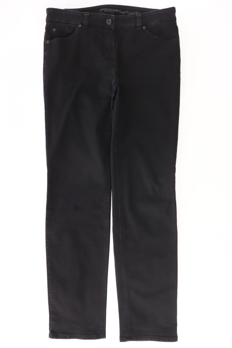 Gerry Weber Straight Jeans Gr. 42 schwarz aus Baumwolle