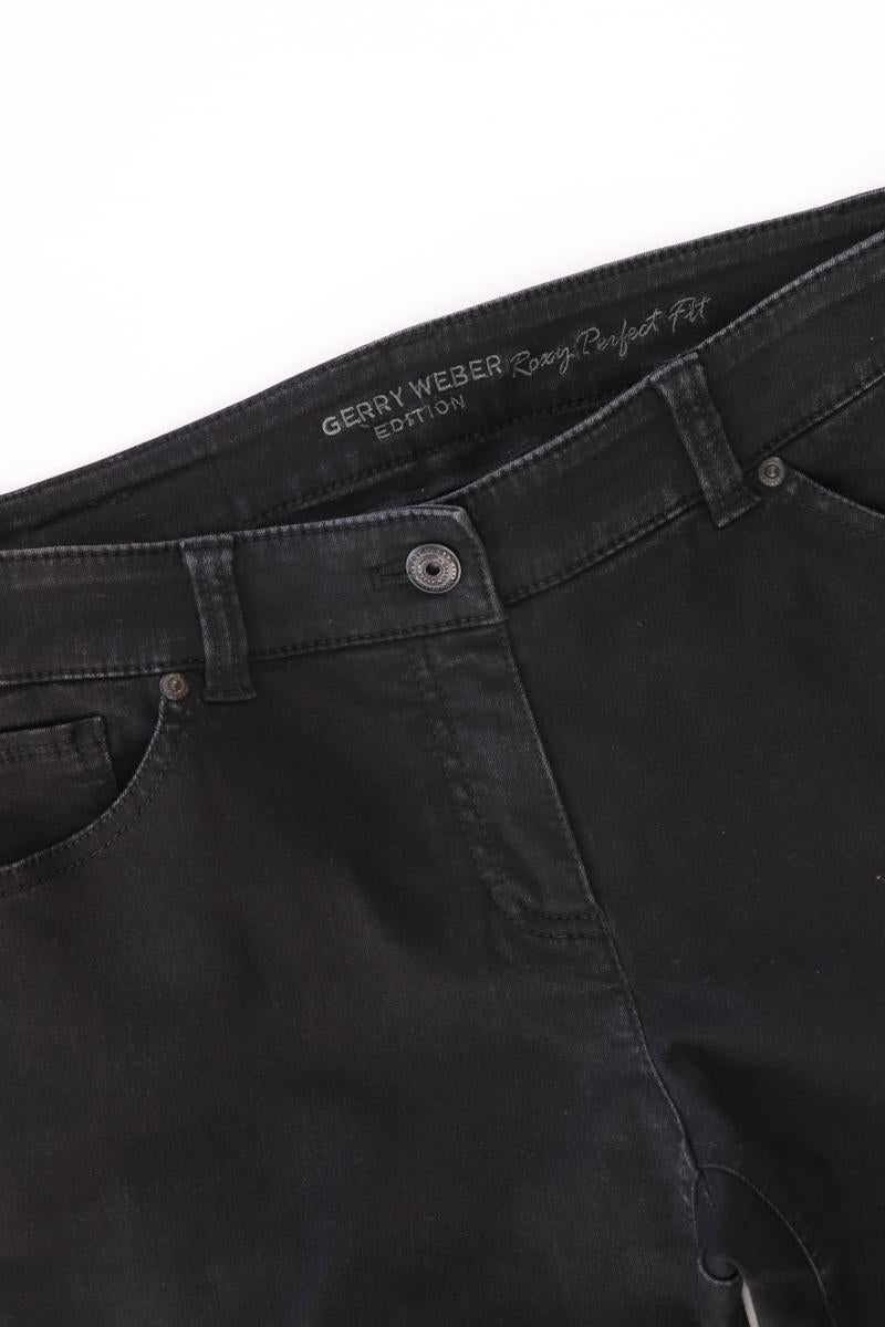 Gerry Weber Straight Jeans Gr. 42 schwarz aus Baumwolle