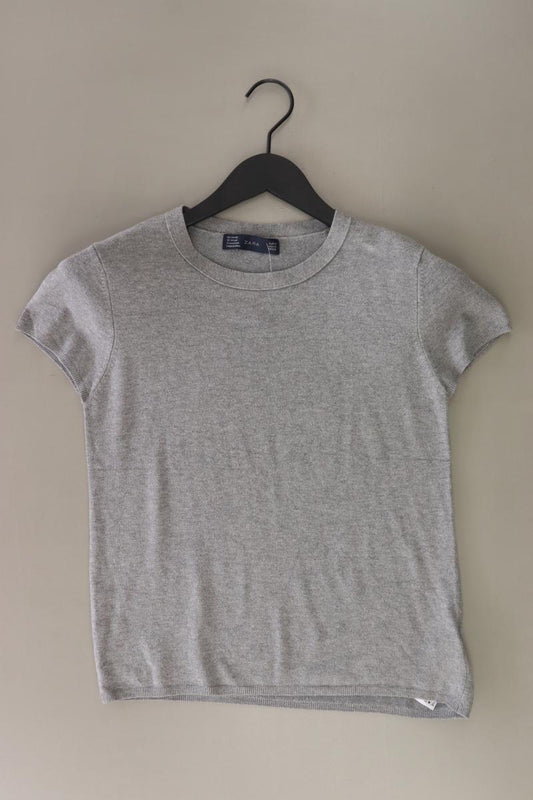 Zara T-Shirt Gr. M Kurzarm grau aus Viskose