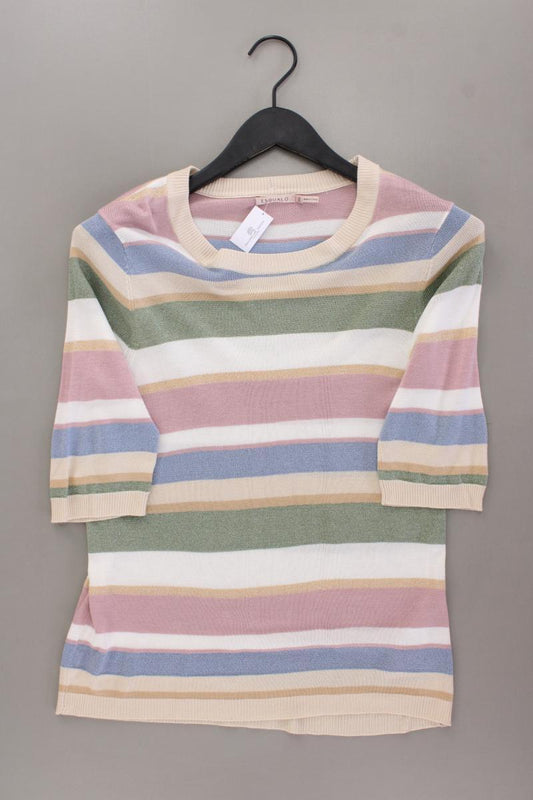 Esqualo Ringelshirt Gr. L gestreift Kurzarm mit Glitzer mehrfarbig aus Viskose