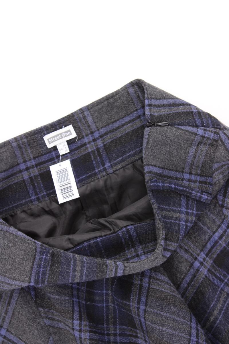 Street One Rock Gr. 34 kariert grau aus Polyester