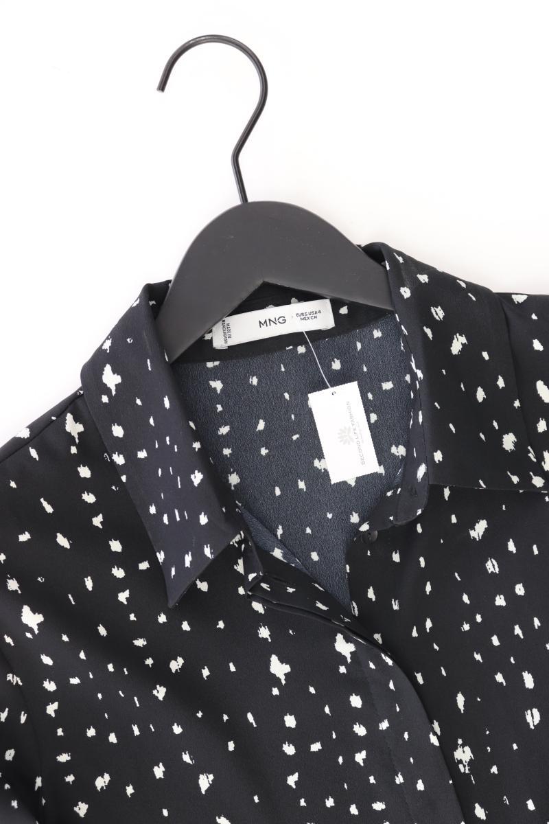 Mango Langarmbluse Gr. S schwarz aus Polyester