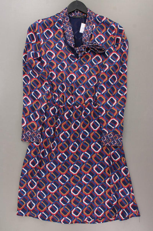 Esprit Langarmkleid Gr. 36 geometrisches Muster mehrfarbig aus Polyester