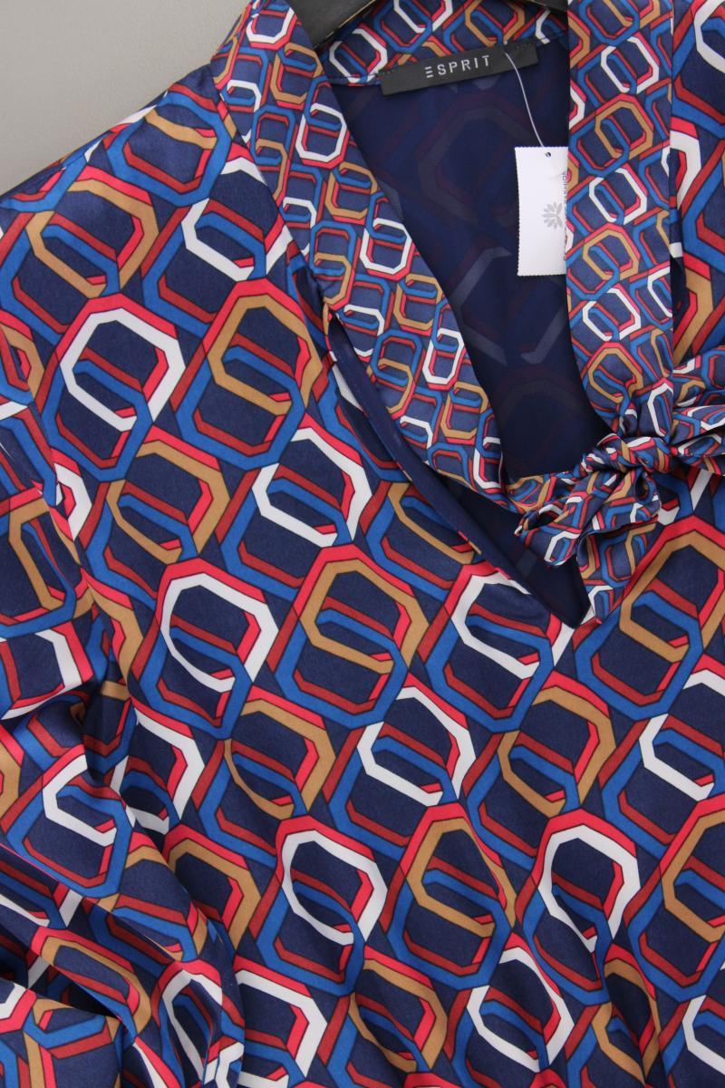 Esprit Langarmkleid Gr. 36 geometrisches Muster mehrfarbig aus Polyester