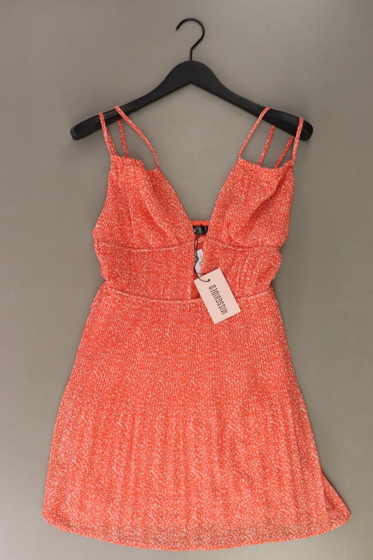 MISSGUIDED Trägerkleid Gr. 38 mit Blumenmuster neu mit Etikett orange