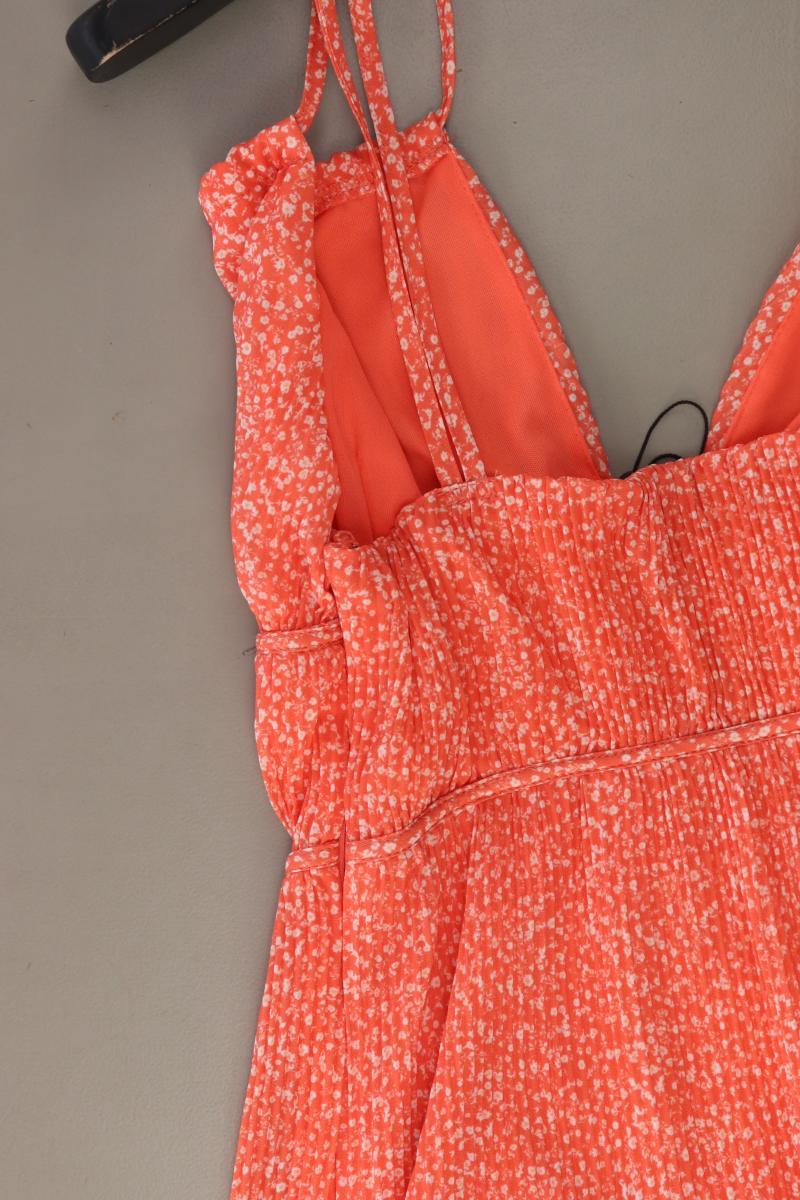 MISSGUIDED Trägerkleid Gr. 38 mit Blumenmuster neu mit Etikett orange
