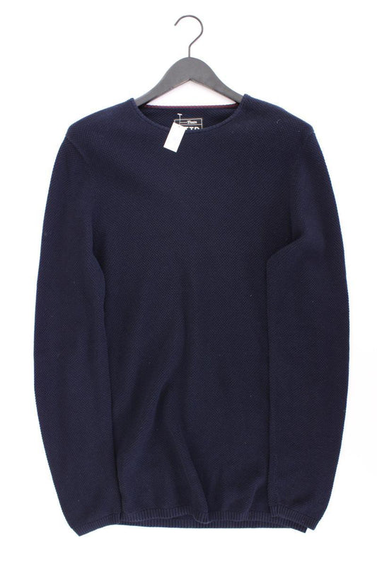 Tom Tailor (Denim) Feinstrickpullover für Herren Gr. L blau aus Baumwolle