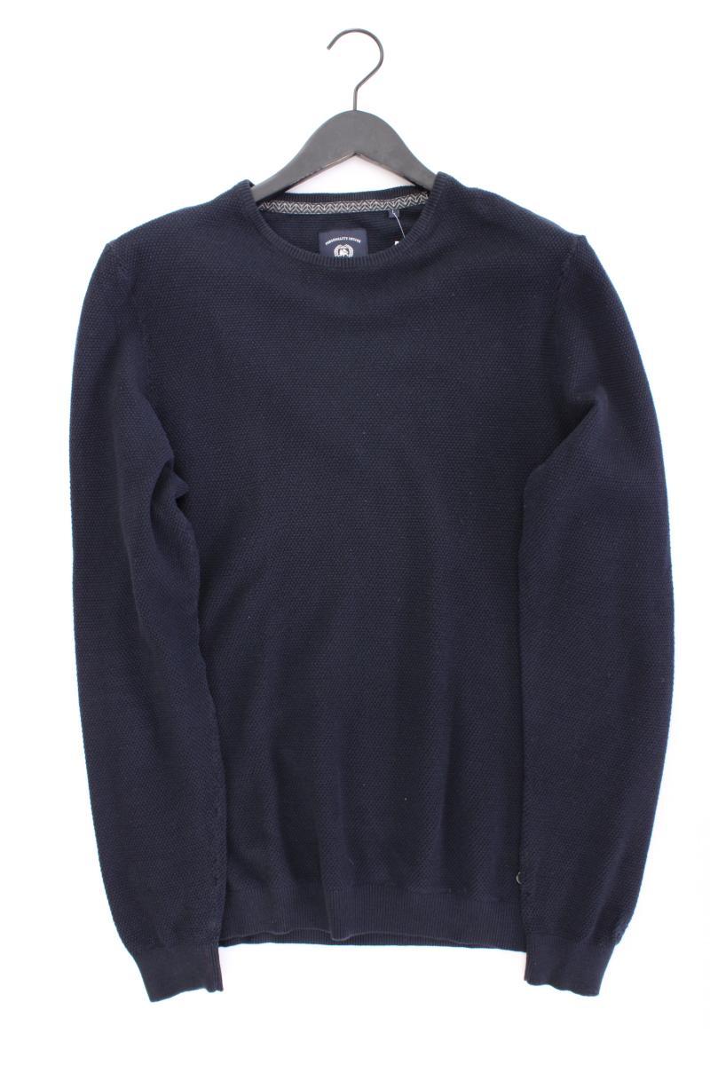 Lerros Feinstrickpullover für Herren Gr. L blau aus Baumwolle