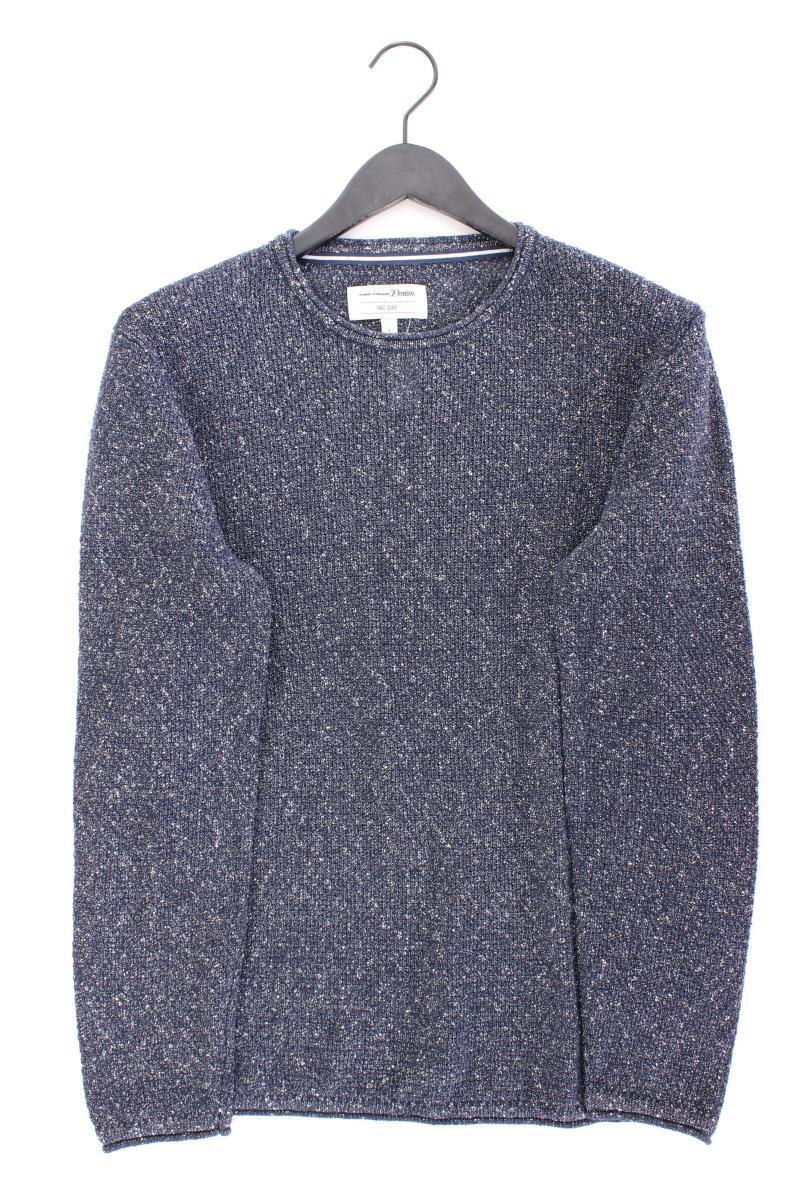 Tom Tailor (Denim) Feinstrickpullover für Herren Gr. L blau aus Baumwolle