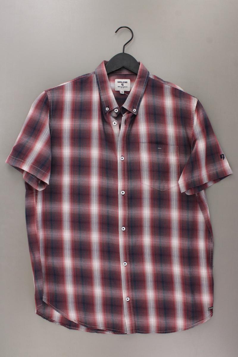 Garcia Jeans Karohemd für Herren Gr. XL kariert Kurzarm rot aus Baumwolle