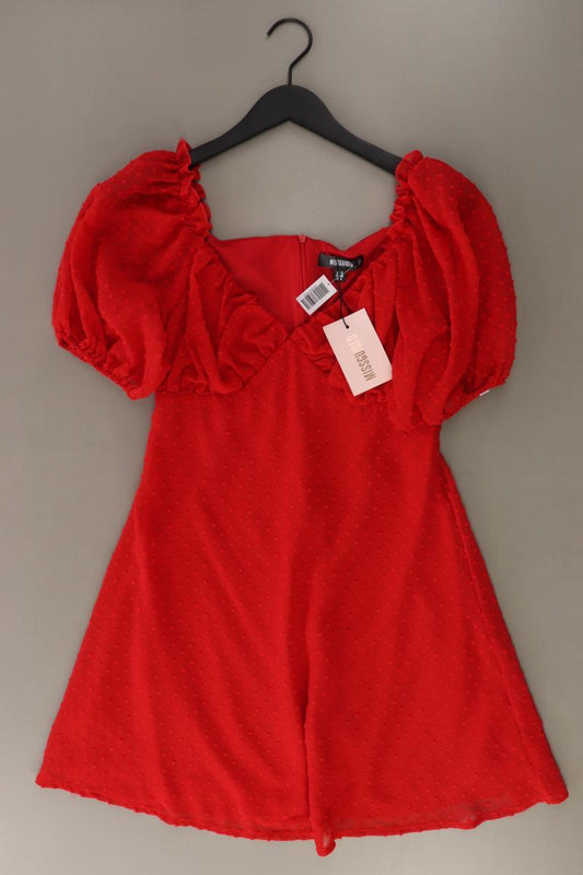 MISSGUIDED Kurzarmkleid Gr. 40 neu mit Etikett rot aus Polyester