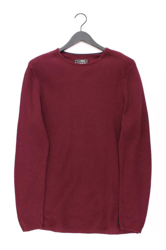 Tom Tailor (Denim) Feinstrickpullover für Herren Gr. L rot aus Baumwolle