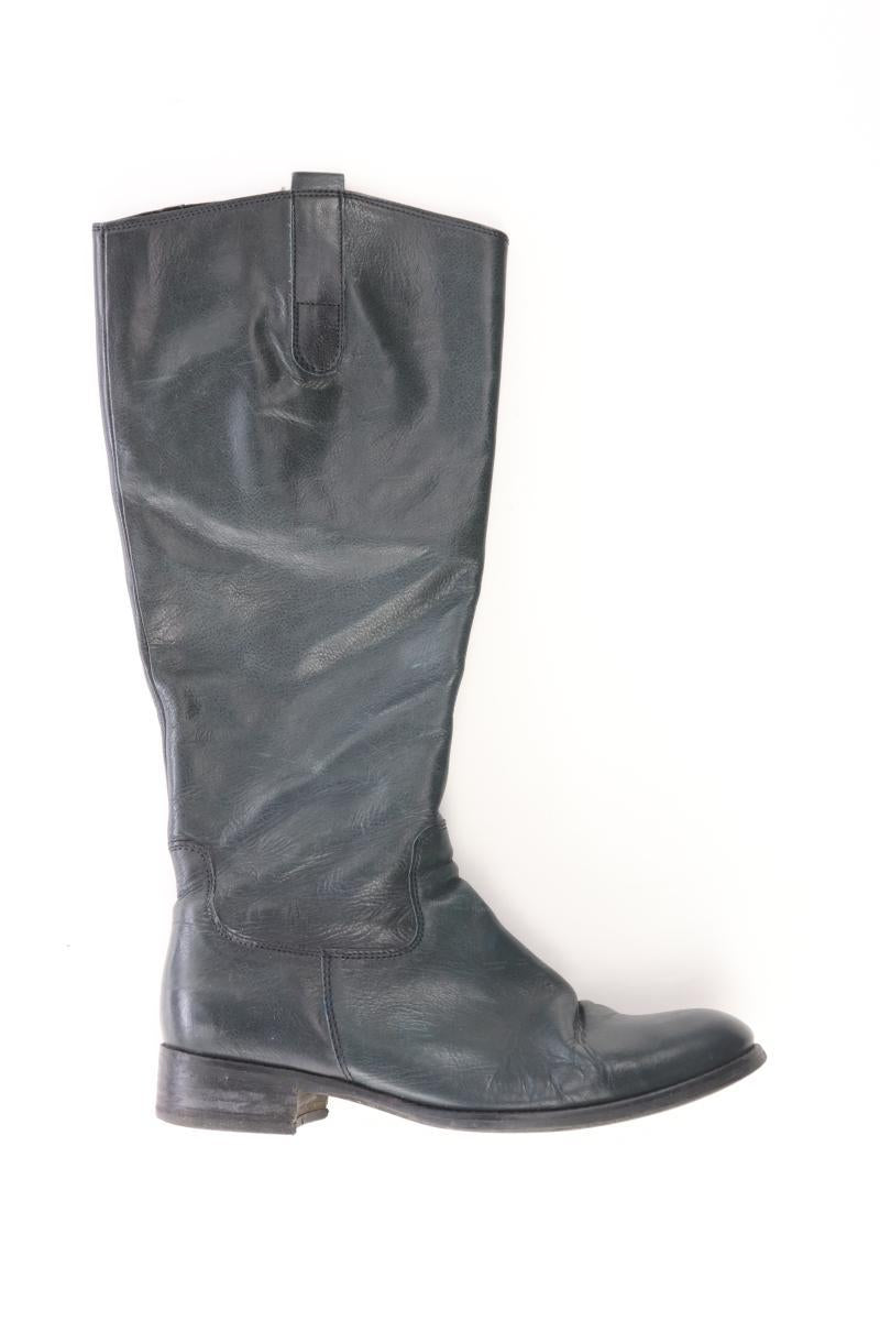 Gabor Absatzstiefel Gr. 38 blau aus Leder