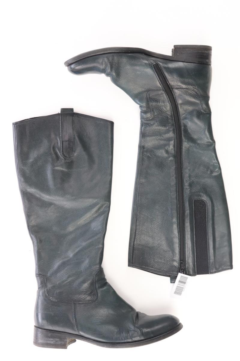 Gabor Absatzstiefel Gr. 38 blau aus Leder