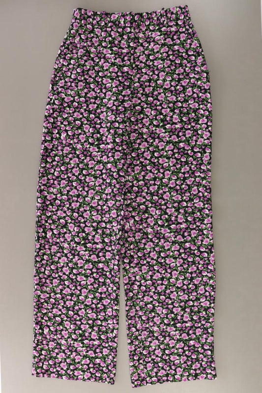 Zara Stoffhose Gr. S mit Blumenmuster lila aus Polyester