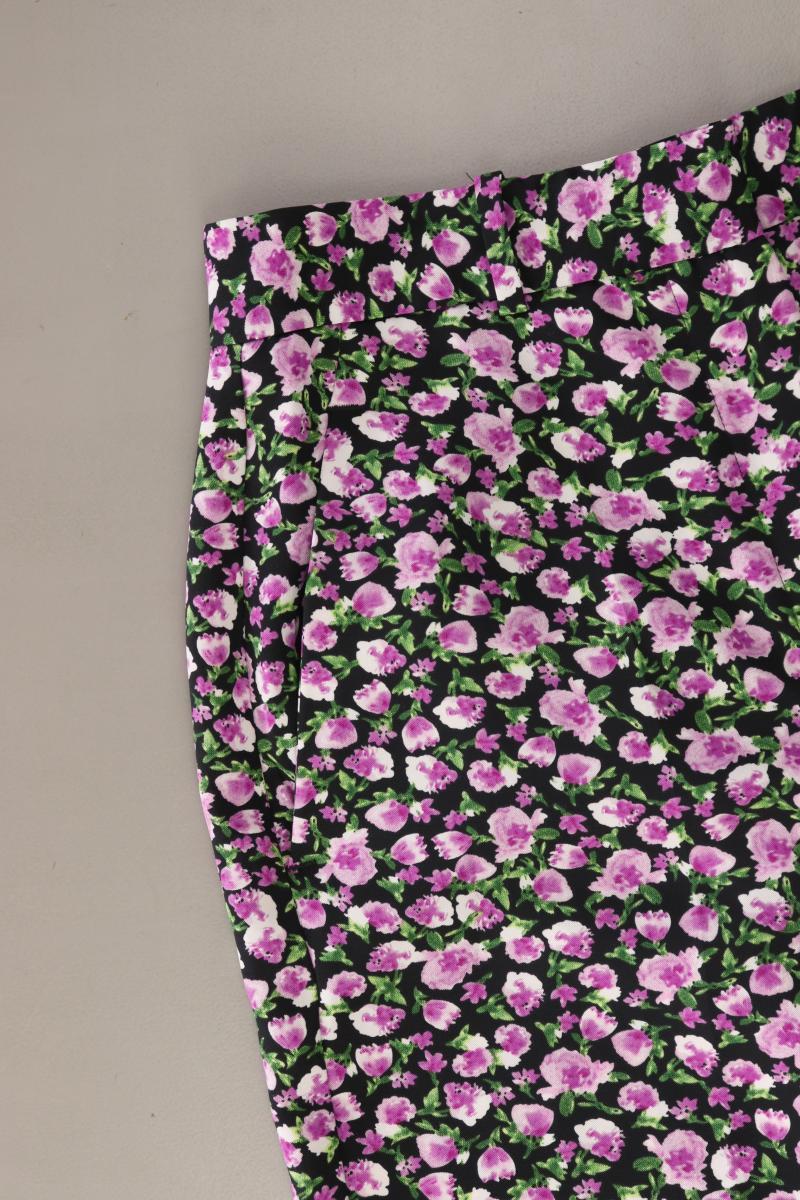 Zara Stoffhose Gr. S mit Blumenmuster lila aus Polyester