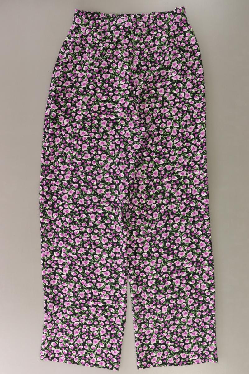 Zara Stoffhose Gr. S mit Blumenmuster lila aus Polyester