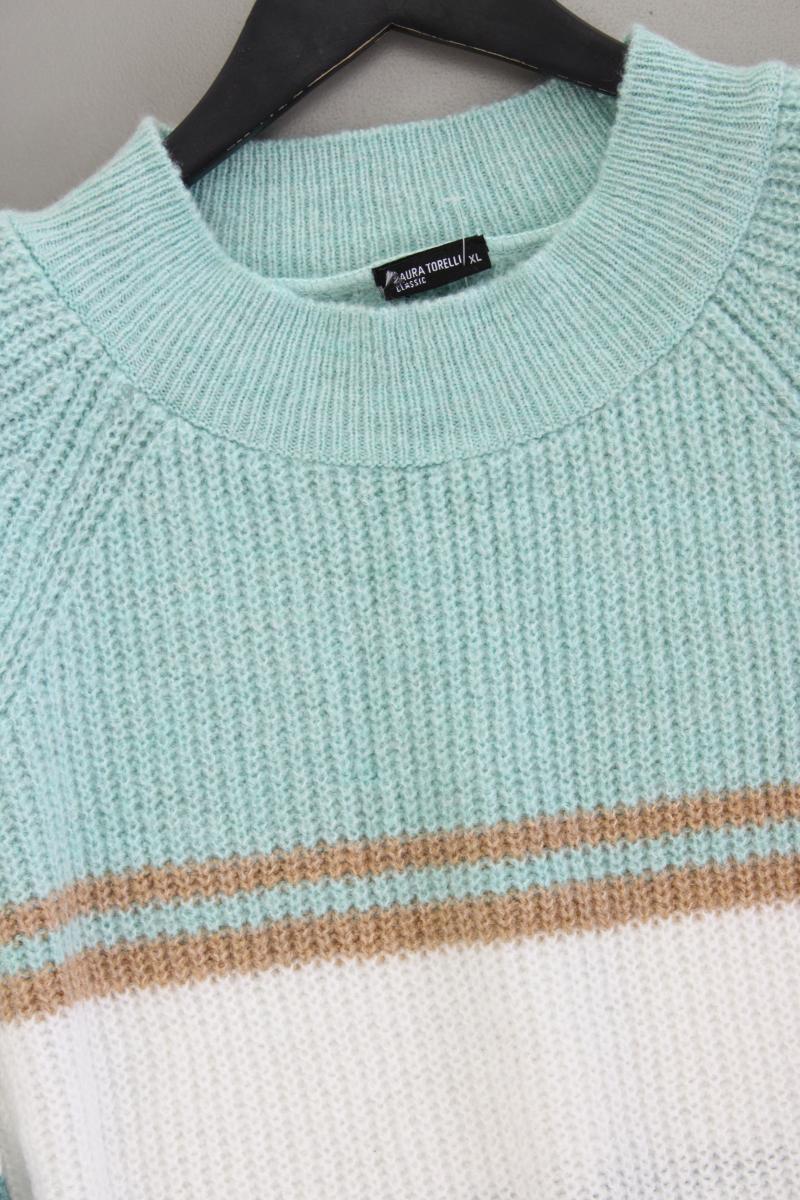 Laura Torelli Strickpullover Gr. XL neuwertig blau aus Polyacryl