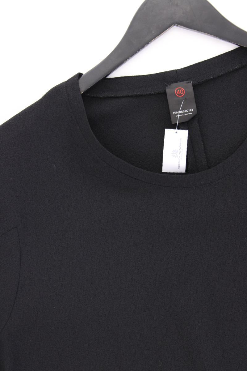 PENN & Ink Kurzarmkleid Gr. 40 schwarz aus Polyester