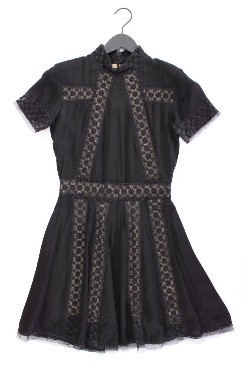 Nikkie Abendkleid Gr. 34 Kurzarm schwarz aus Viskose