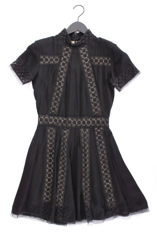 Nikkie Abendkleid Gr. 34 Kurzarm schwarz aus Viskose