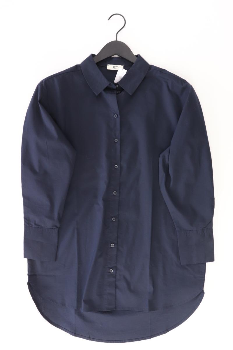Jacqueline de Yong Langarmbluse Gr. 34 blau aus Baumwolle