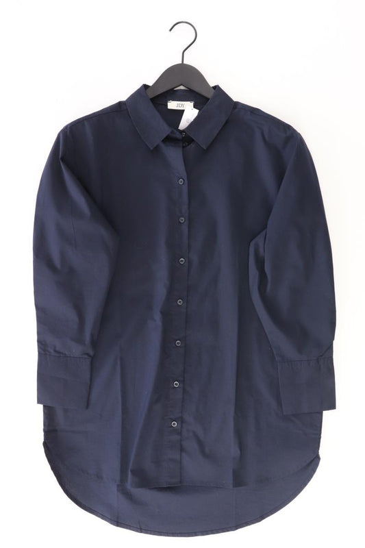 Jacqueline de Yong Langarmbluse Gr. 34 blau aus Baumwolle