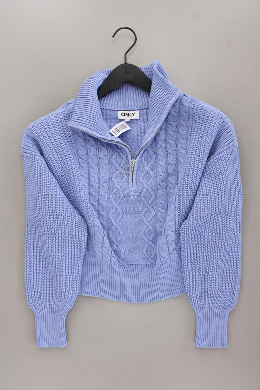 Only Strickpullover Gr. S blau aus Baumwolle