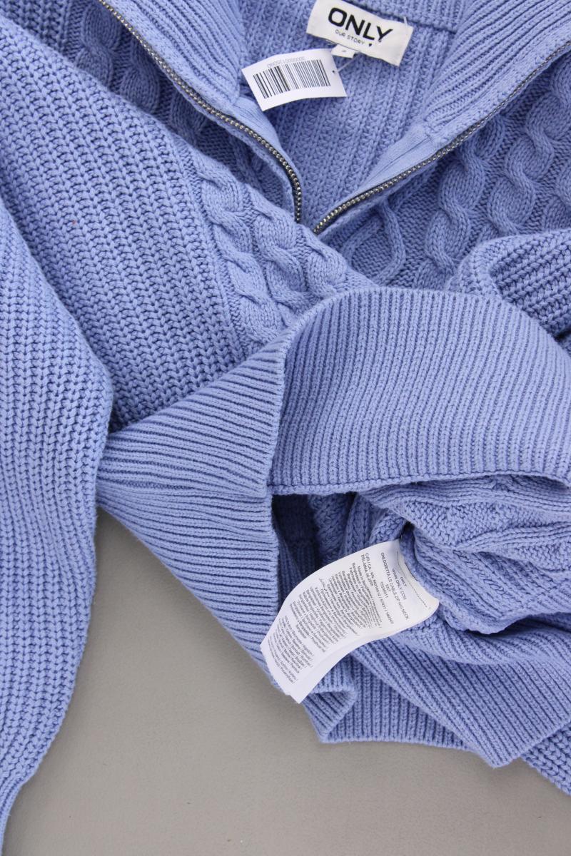 Only Strickpullover Gr. S blau aus Baumwolle