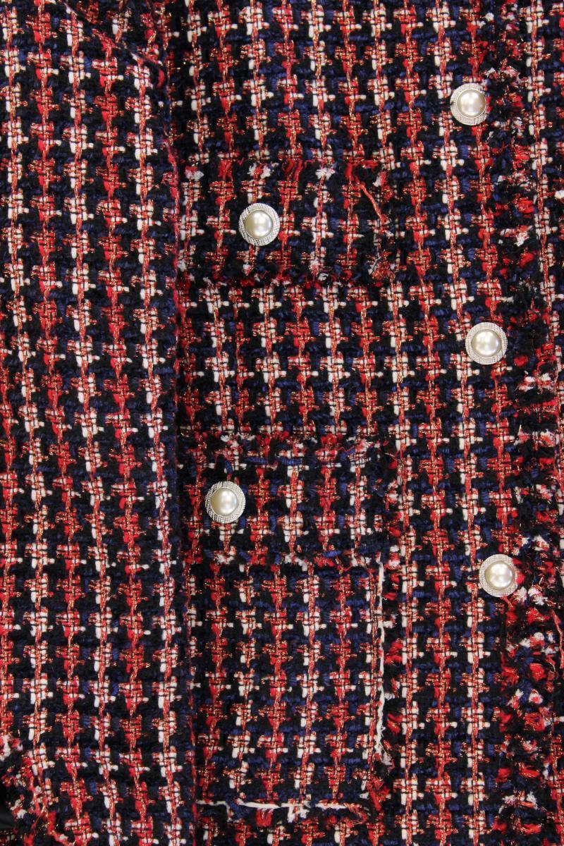 Zara Bouclé Jacke Gr. L mehrfarbig aus Polyester