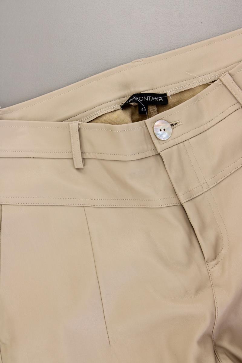 Tramontana Kunstlederhose Gr. 42 creme aus Polyurethan