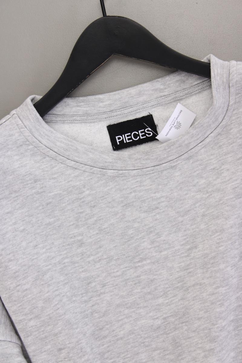 Pieces Gefütterter Pullover Gr. L grau