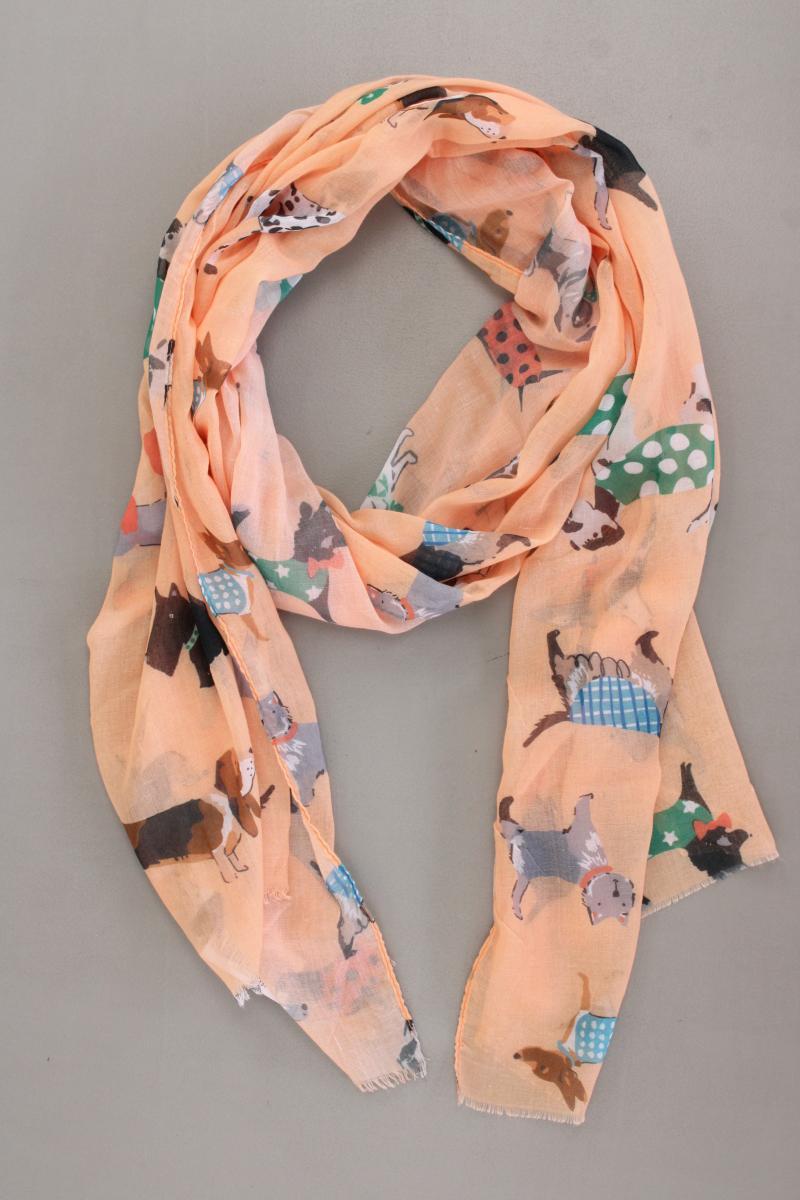 Tuch mit Hundemuster orange