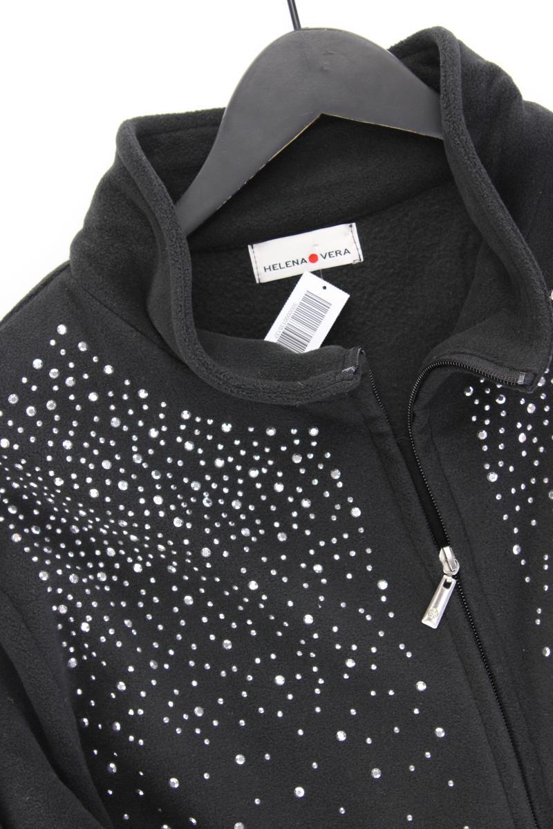 Helena Vera Fleecejacke Gr. 52 neuwertig schwarz aus Polyester